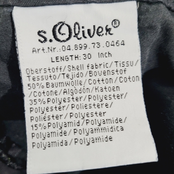 S. Oliver Pants Wide Leg Cargo Y2K Black Woman's Size 40 TINKA - Picture 11 of 13